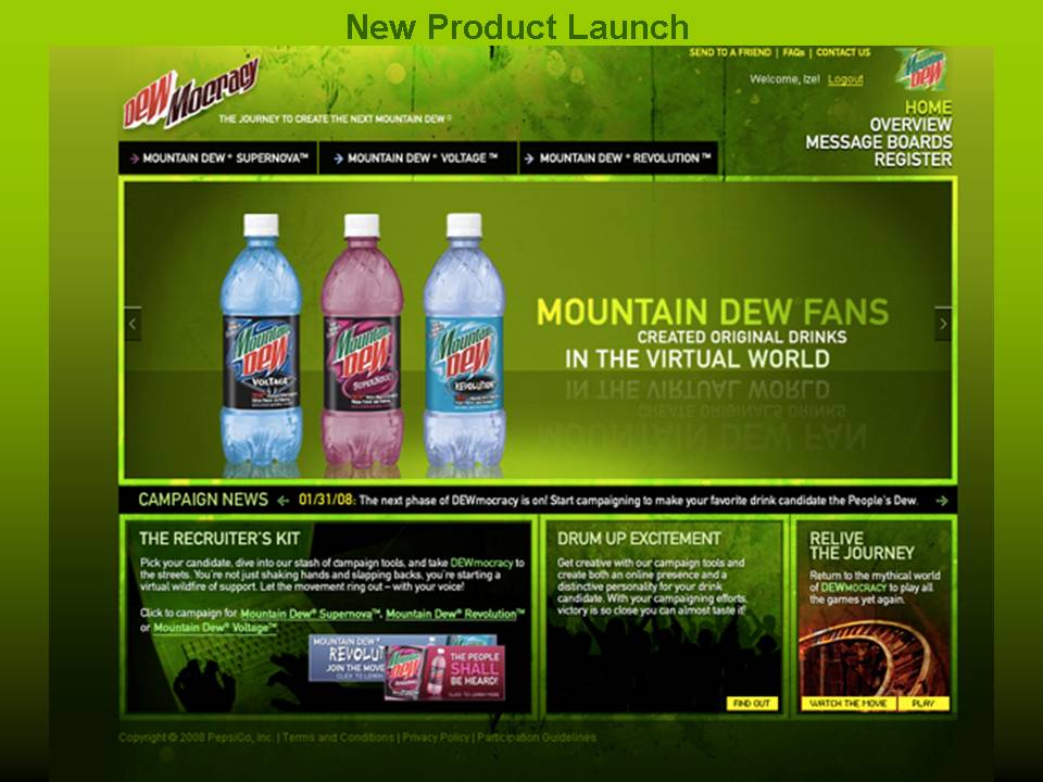 Dewmocracy New Product Launch